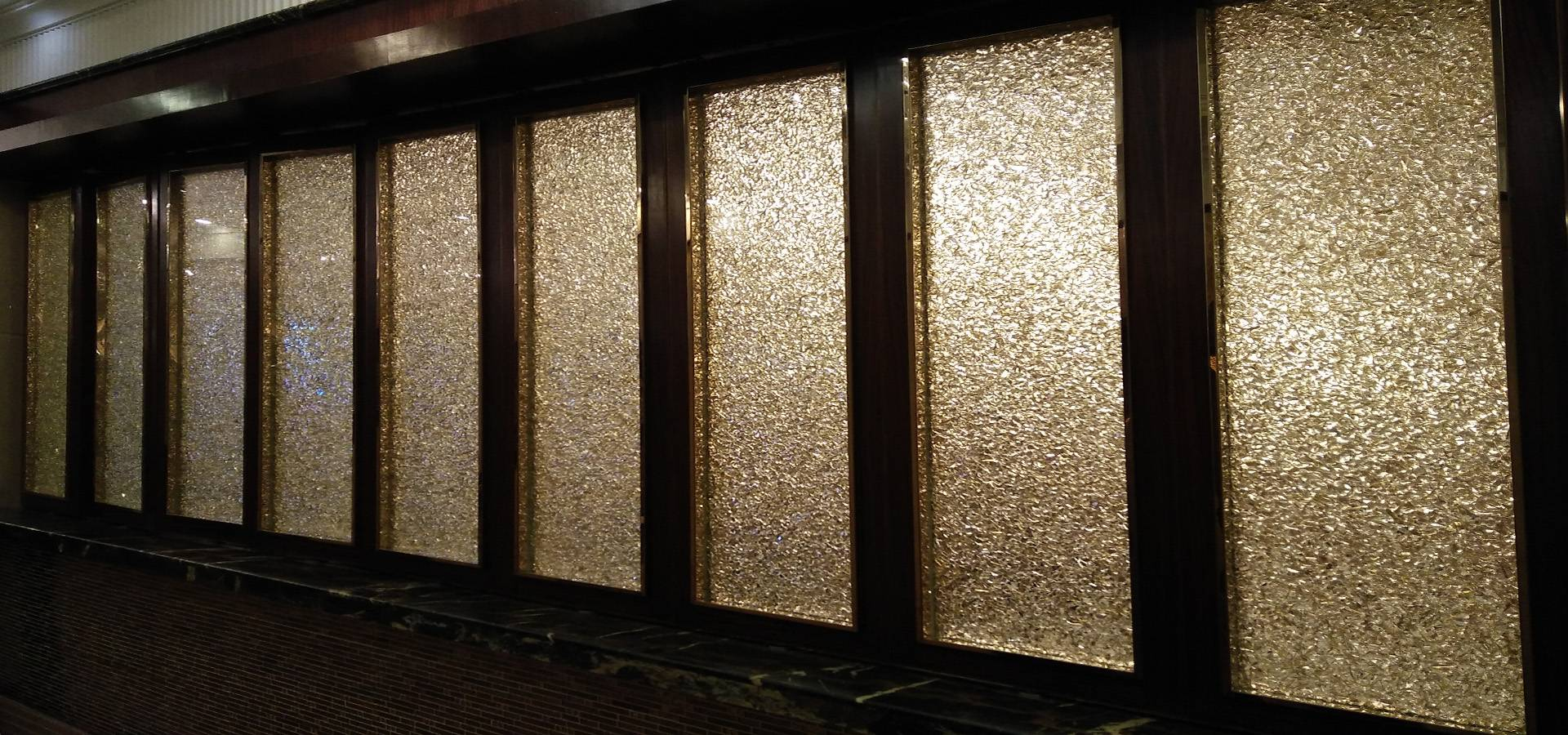 Glittering Corridor glass partition wall