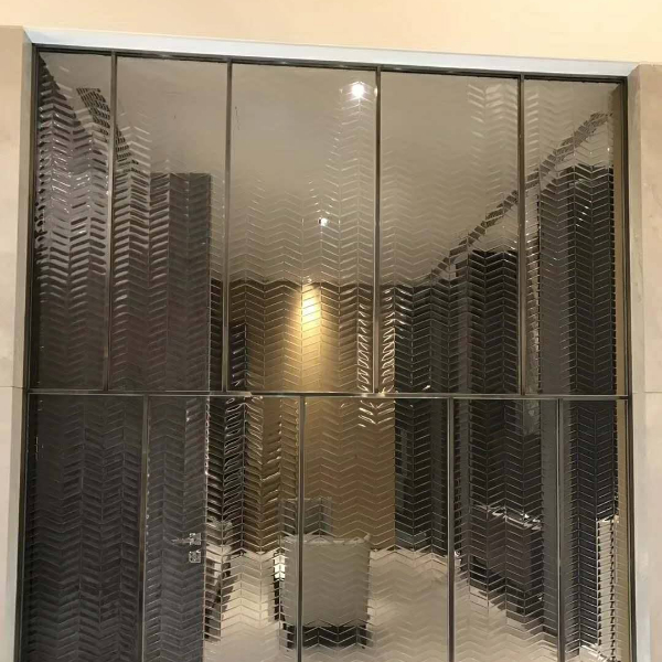 Ultra Clear W Textured Glass Partitions