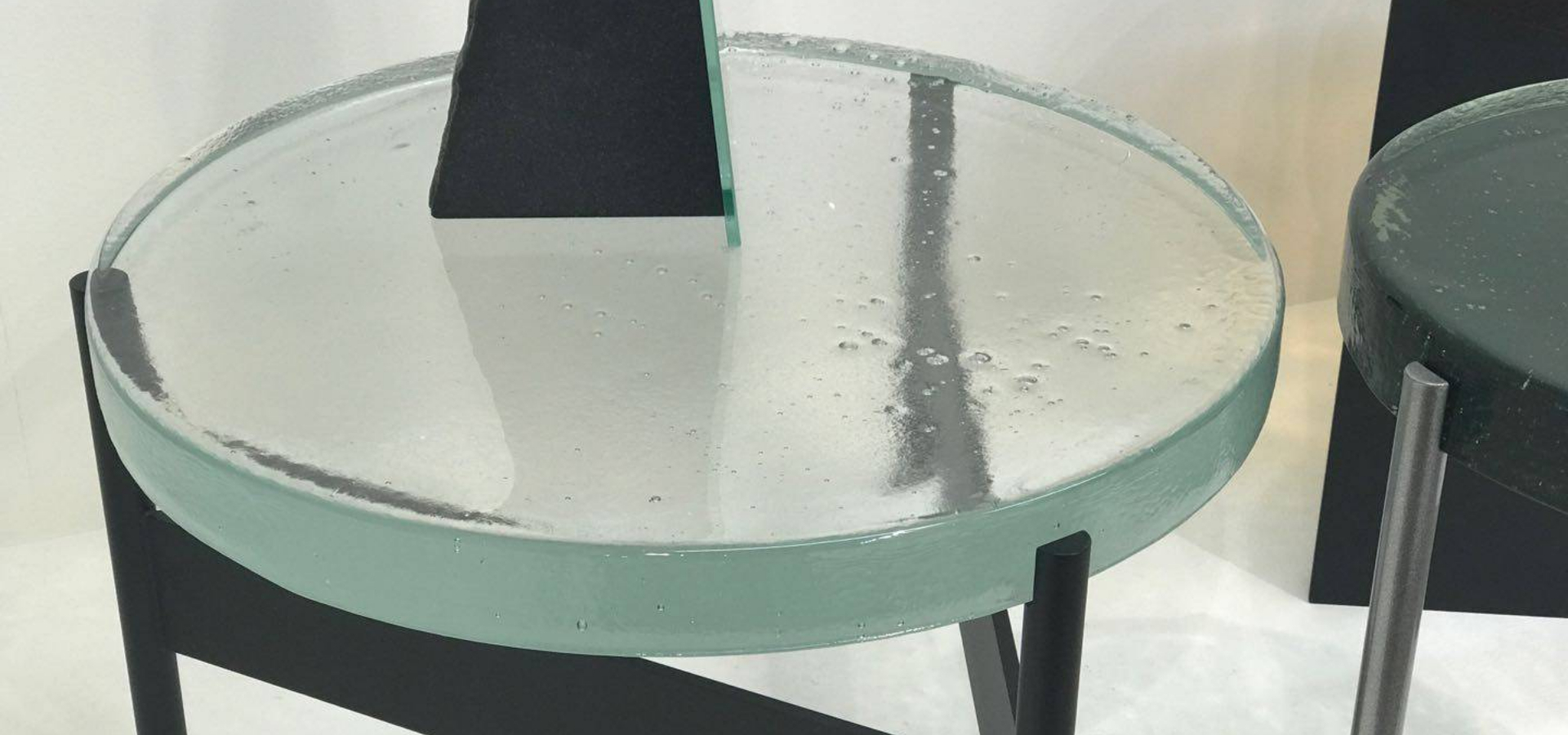 crystal glass small table