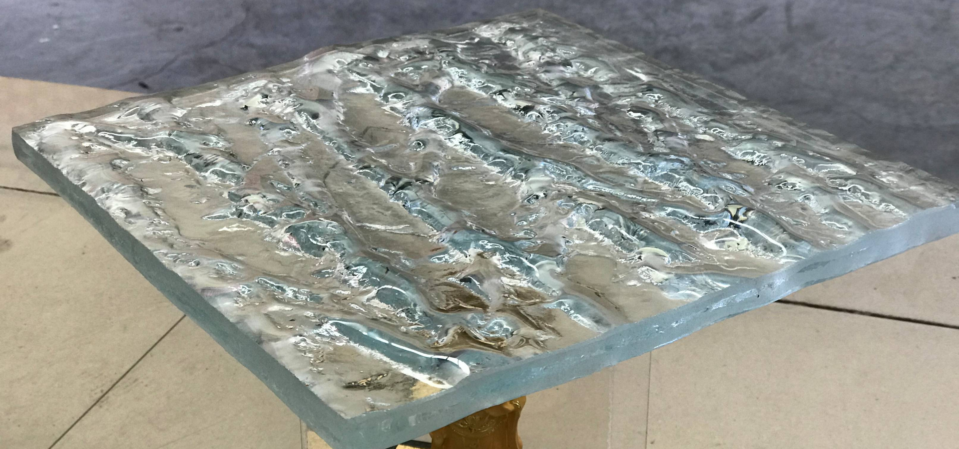 Tree Pattern Melting glass