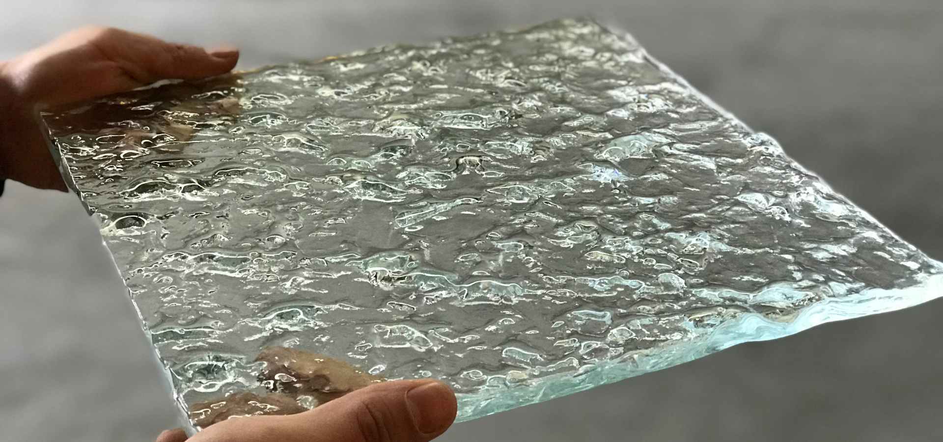 Clouds clear melting glass panels