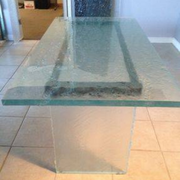 Clear hot melt glass counter for home