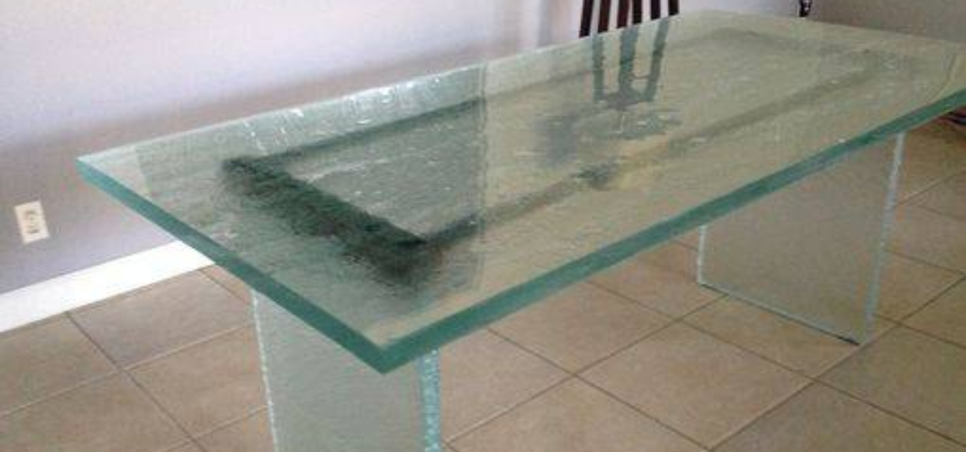 Clear hot melt glass counter for home
