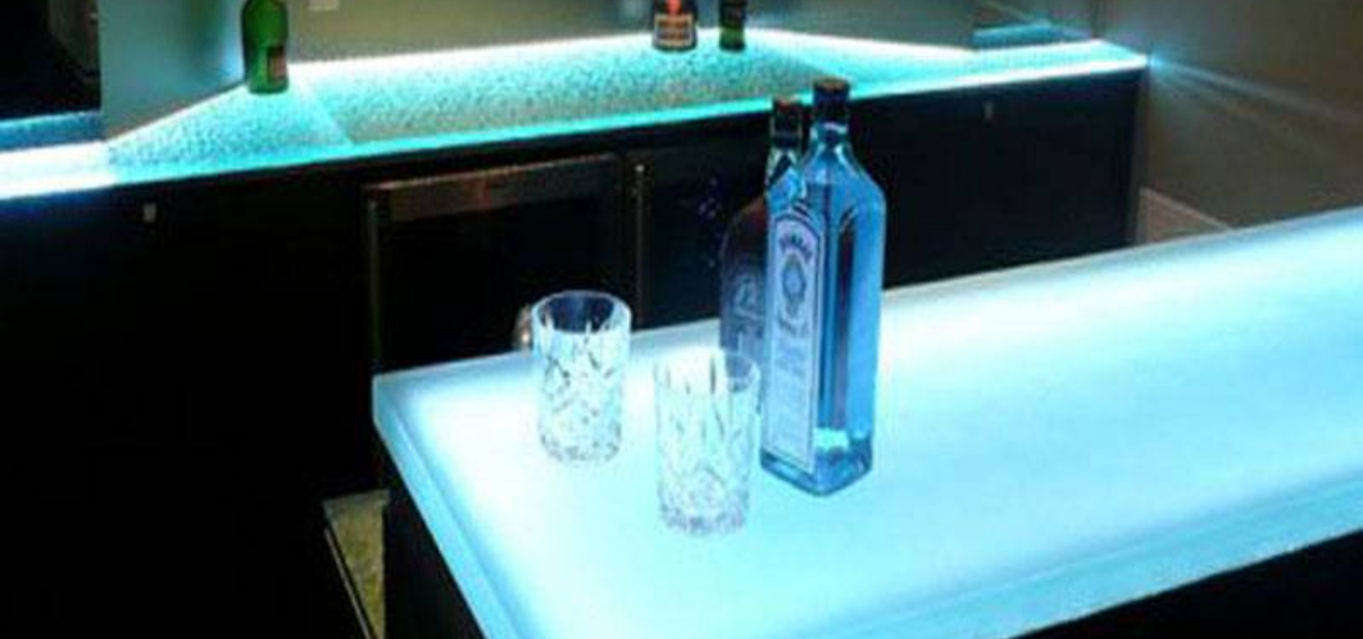 LED BAR GLASS COUNTERTOPS